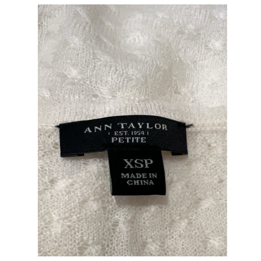 Ann Taylor Lightweight Layered Knit Pullover Sweater Sheer, Petite, Size XS - Picture 5 of 6